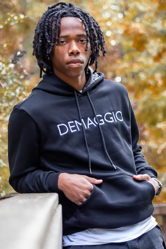 Demaggio Satin Hoodie - Black