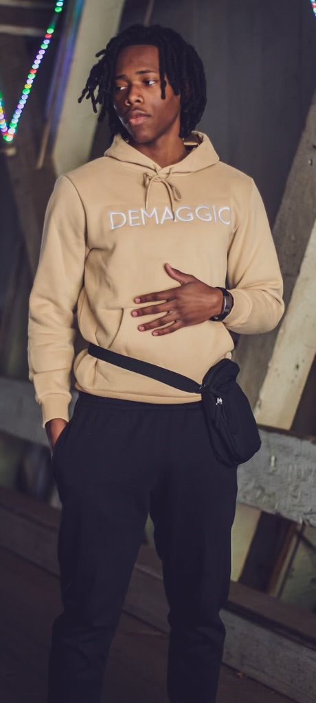 Demaggio Satin Hoodie - Tan